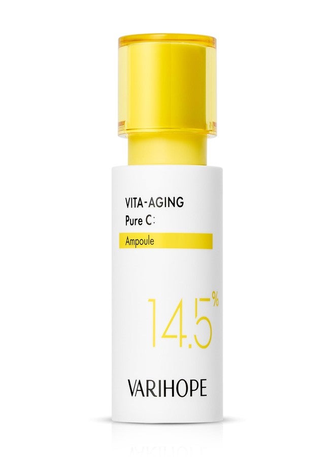 VARIHOPE Vita-Aging Pure C Ampoule Vitamin C Serum 14.5% – Korean Skin Care Ampoule to Reduce Dark Spots, Pigmentation & Fine Lines for Smooth, Even-Toned, Radiant Skin (20ml) - Image 1